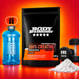 100% Creatine Professional 1000 g + Kanister 2000 ml - BodyBulldozer