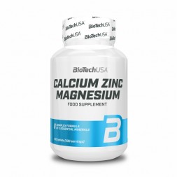 Calcium Zinc Magnesium 100 tabl - BioTechUSA