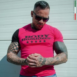 Tričko BODYBULLDOZER 503 neon pink - BodyBulldozer