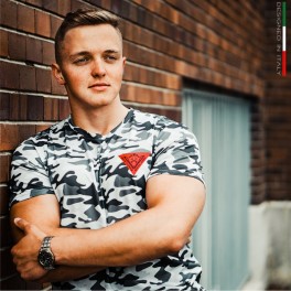 Tričko CAESAR 221 sivé camo - BodyBulldozer
